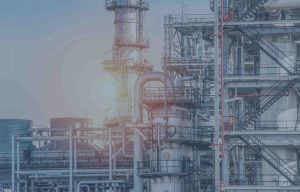 Oil and gas industry blue light