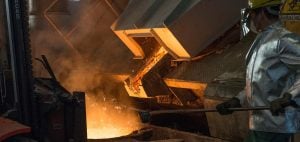 metal worker in action