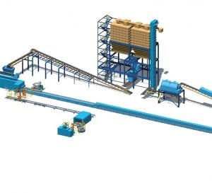 yellow and blue colored moulding equipment