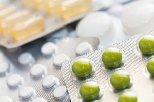 green, yellow and white pharmaceutical intermediates