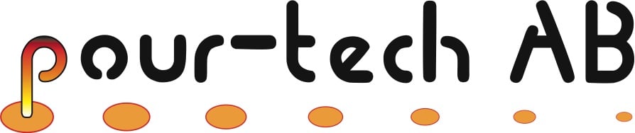yellow and orange pour-tech logo