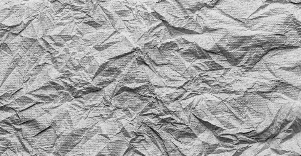 close-up of a grey tissue