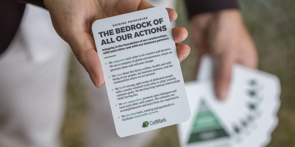 cellmark guiding principle card