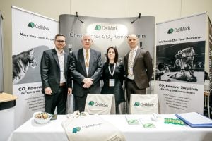 cellmark colleagues in an exhibition booth at nitrogen + syngas conference 2019