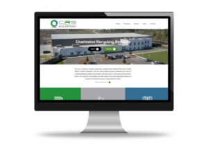 computer screen showing the start page of the charleston recycling services website