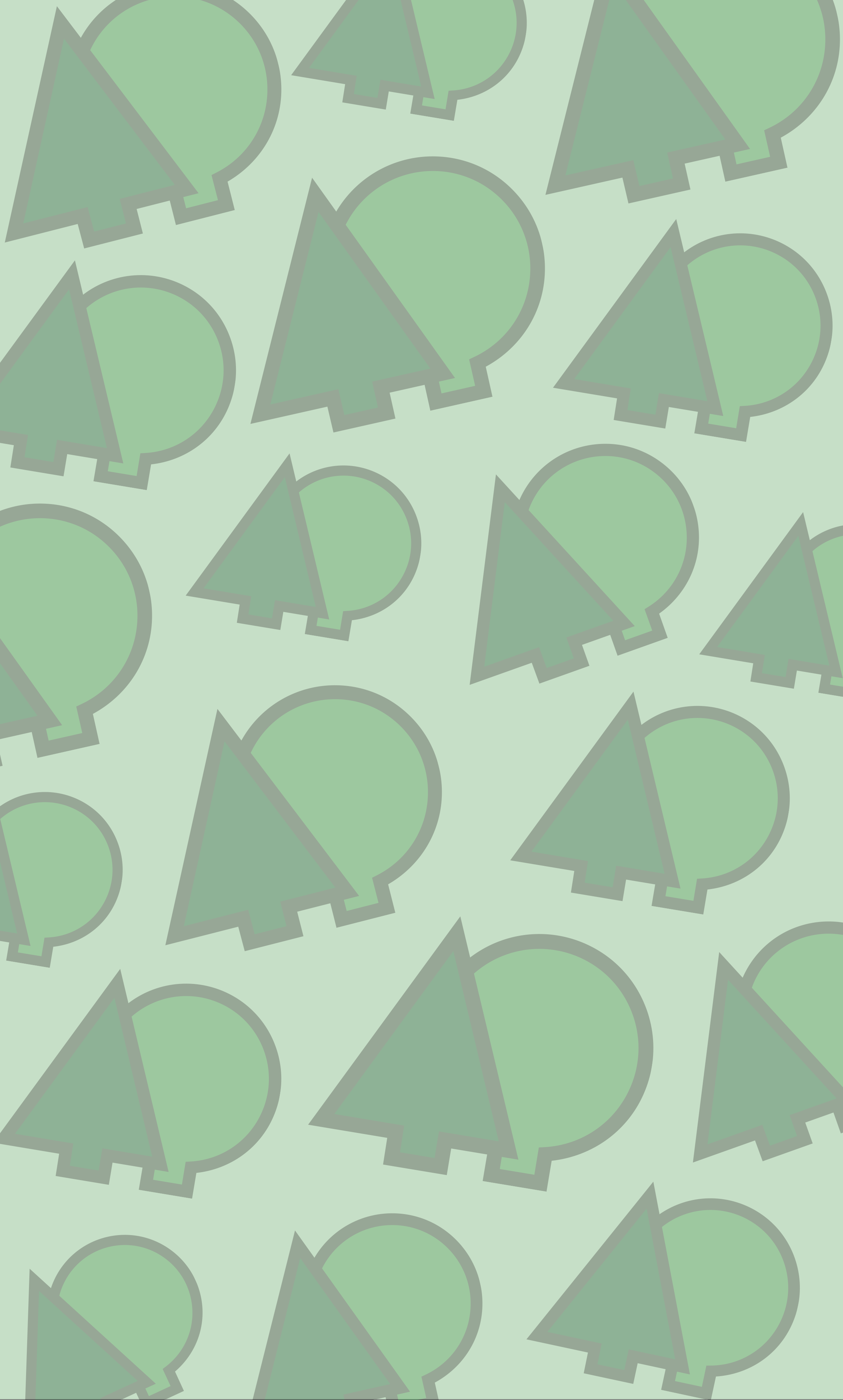 green cellmark tree pattern