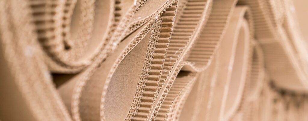 closeup of cardboard rolls